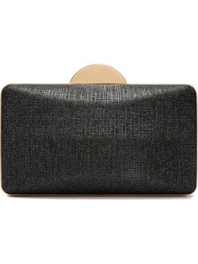 👜 Women's Black Champagne Clutch Formal Elegance Evening Glitter Handbags